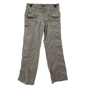 Vintage No Boundaries Pants‎ juniors Size 9 Khaki Boot Cut Carpenter Cargo Y2K